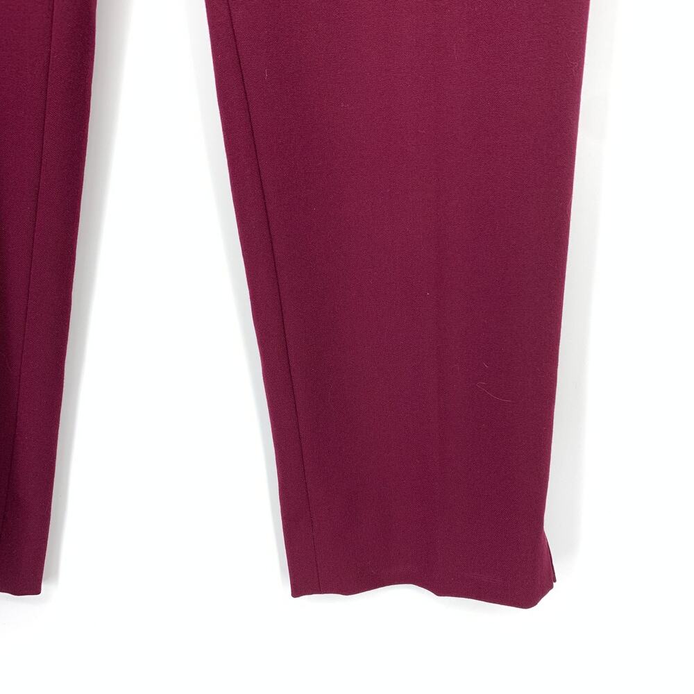 Banana Republic Factory Hayden Pants Womens Size 2 Maroon Burgundy Elastic Back - Picture 4 of 6
